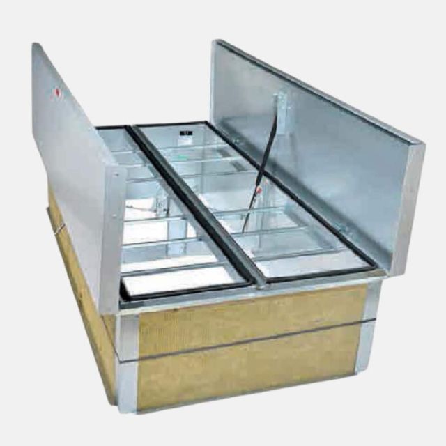Brandgasventilator Svita Plåtlock Gasfjäder