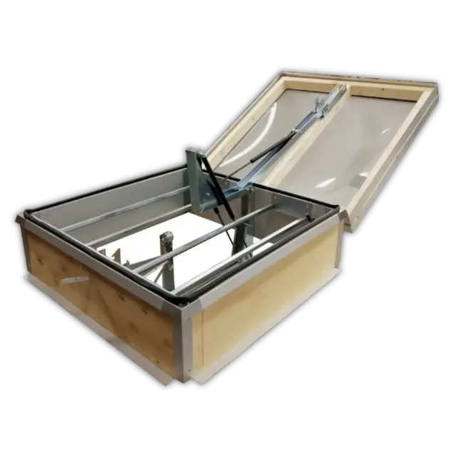 Brandgasventilator LVEK Akrylkupol Gasfjäder