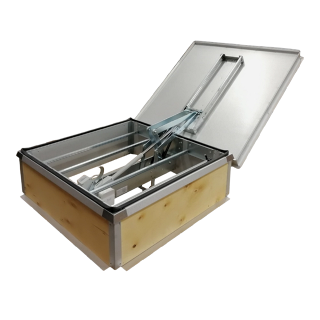 Brandgasventilator LVEP-M Plåtlock Motor